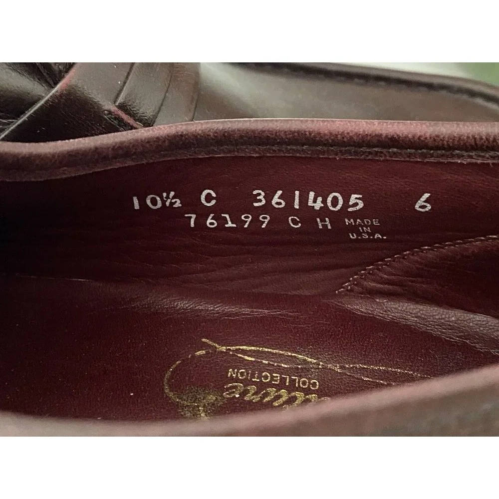 Florsheim Comfortech Signature Men's Shoes 10.5C Burgundy Loafers Dress Slip On‎